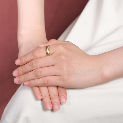 【安和】S925纯银光面素圈开口戒指【CW-SJZ0012】 商品图3