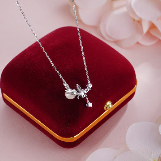 子佩集【蝶染清辉】S925银套链【YL-7574101】蝴蝶锆石珍珠项链2509 商品图2