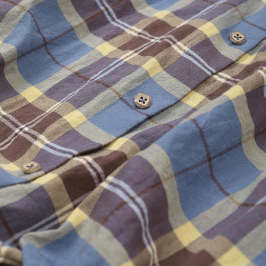 ROMI STUDIO进口色织棉格子铝丝可定型宽松长袖衬衫RWDSSY2463 商品图3