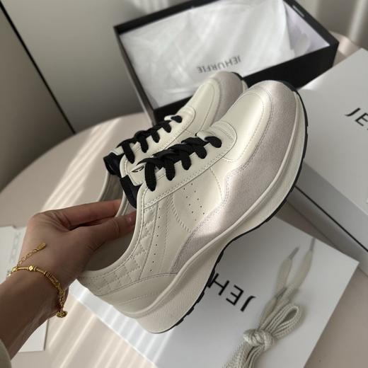 小香同款限时特惠〰️4.5cm厚底设计.隐形增高不突兀【熊猫拼色小香风休闲运动鞋】小香风休闲鞋天花板！牛绒皮拼接，质感直接拉满💎经典配色百搭不挑衣 商品图4