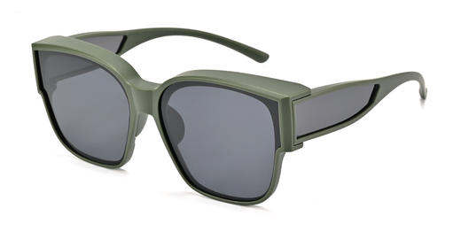 【E】ZERSER姿森两用墨镜近视套镜大框显脸小太阳镜580套镜 商品图3