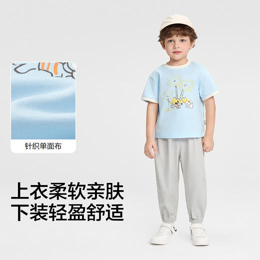 【balaOne】巴拉巴拉儿童短袖套装女童男童宝宝两件套2026新款夏 商品图3