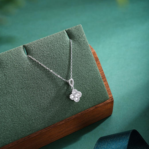 子佩集【钟情四叶】S925银套链【XL070314】时尚四叶草锆石2509 商品图2