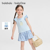 巴拉巴拉儿童短袖套装宝宝两件套女童2026年新款夏装格纹蝴蝶结 商品缩略图0