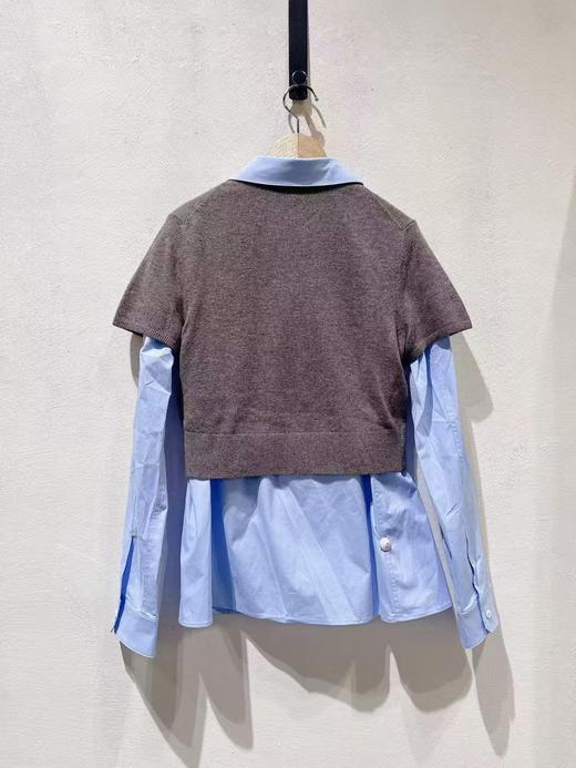 女款短袖针织长袖衬衫la002 商品图1