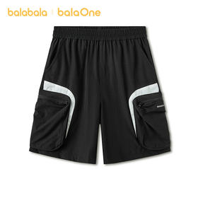 【balaOne】巴拉巴拉童装儿童短裤男童2026新款夏装中裤子工装裤