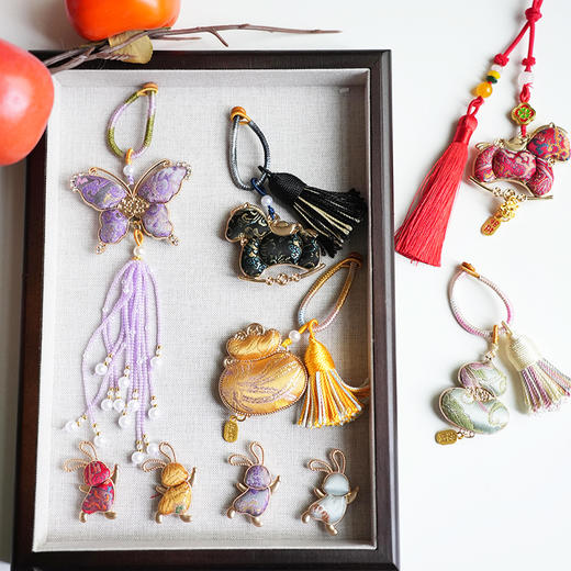 两件送帆布袋 武当直发【起福礼 非遗宋锦包挂/钥匙扣】多种款式 开年必备 商品图1