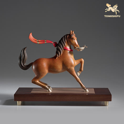 铜师傅 陕西历史博物馆系列《盛世华章 · 舞马献瑞铜摆件》摆件 商品图1