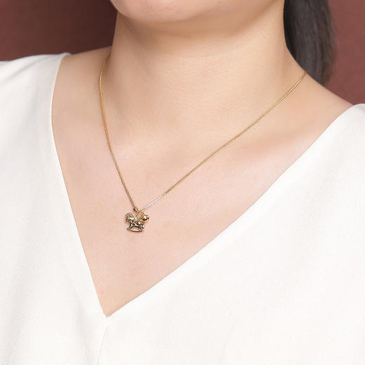 【摇摇马】S925纯银镀金生肖套链【CW-XL00876】 商品图4