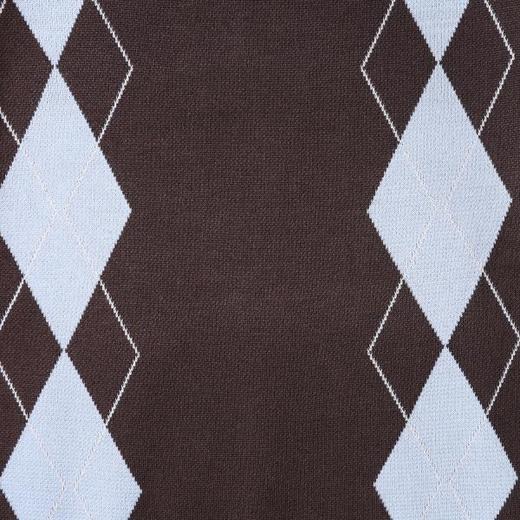 M183SDSA男装2026新款高贵轻奢复古撞色菱形格圆领短袖T恤百搭时尚 商品图3