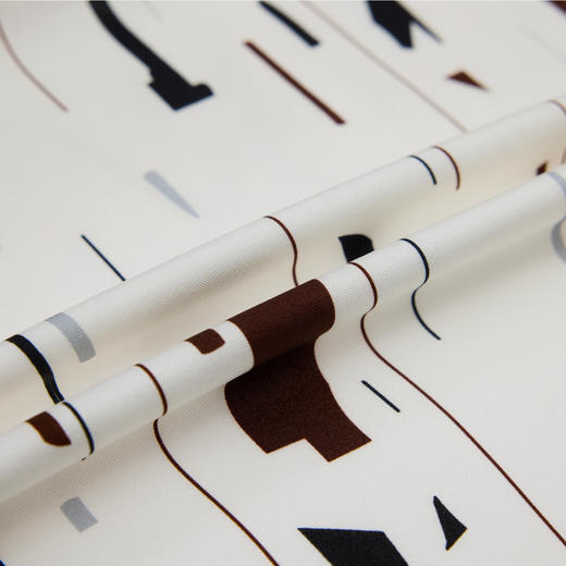 商场同款PURE TOUCH女装26春夏新款印花长袖上衣针梭拼接蚕丝衬衫 商品图2