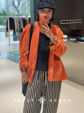 Petit Schan小闪 CLO#1022 Auspicious Start 开工大吉 纯棉平绒染色短款西装外套