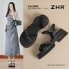 ZHR则则优雅舒适厚底凉鞋女鞋2025夏季新款时髦铆钉百搭增高凉鞋 商品缩略图1