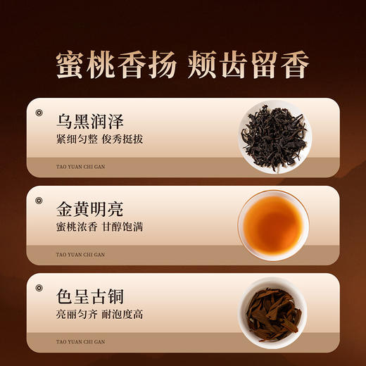 元正 桃源赤甘 正山小种红茶特级正宗武夷山蜜桃香茶叶盒装口粮茶 商品图4