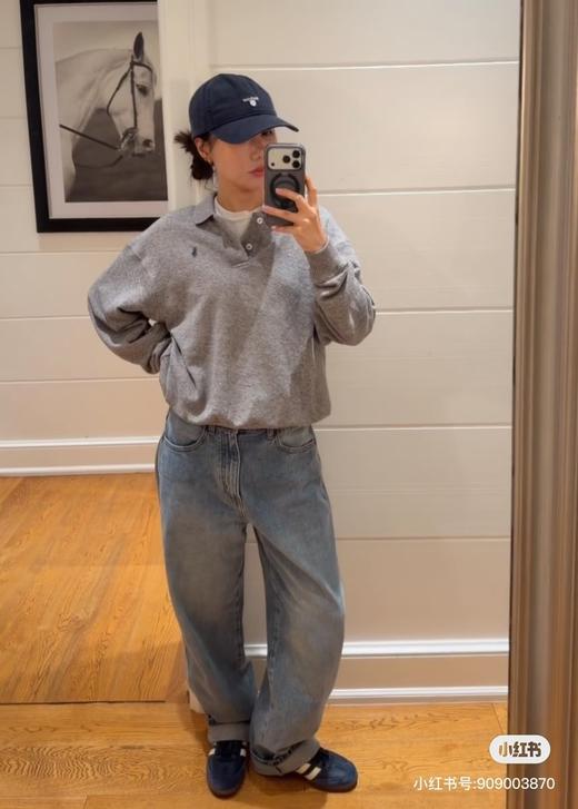 26年春季新品Ralph Laure*n 拉夫*劳伦宽松版型长袖半扣Polo衫 商品图14