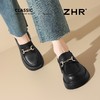 ZHR则则厚底乐福鞋增高5cm英伦单鞋女2025新款小皮鞋通勤女鞋 商品缩略图6