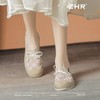ZHR繁花网纱渔夫鞋女2025新款蝴蝶结透气懒人鞋平底一脚蹬单鞋女 商品缩略图6