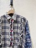 女款拼色格纹衬衫hu 商品缩略图2