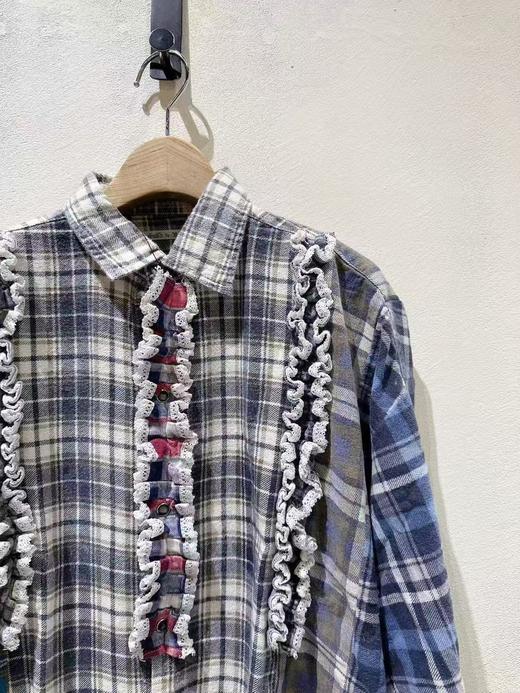 女款拼色格纹衬衫hu 商品图2