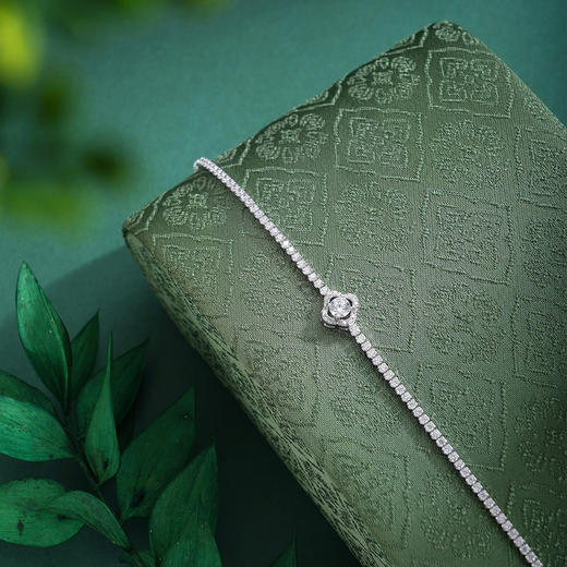 子佩集【许愿四叶】S925银手链【SL070548】时尚四叶草锆石2509 商品图4