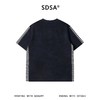 SDSA男装2026新款高贵轻奢美式复古侧边拼接圆领短袖T恤百搭时尚 商品缩略图4