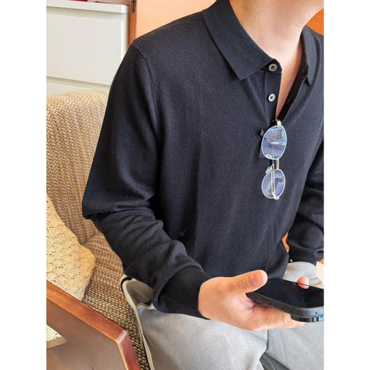 2603303   奢牌 羊毛真丝 POLO领 商品图6