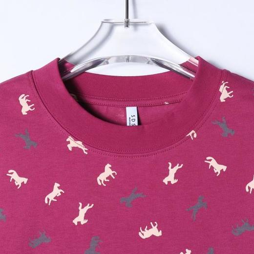 26T136SDSA男装2026新款高贵轻奢潮牌时尚撞色小马印花圆领短袖T恤百搭 商品图2