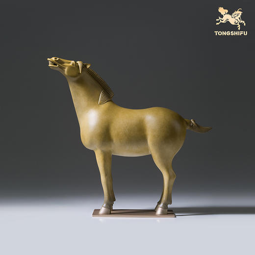 铜师傅 陕西历史博物馆系列《三彩仰头马铜摆件》青铜摆件 商品图3