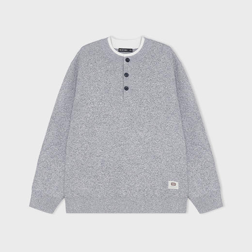 【新品上新】HX 冬季圆领半开胸毛衫S107544296101 商品图4