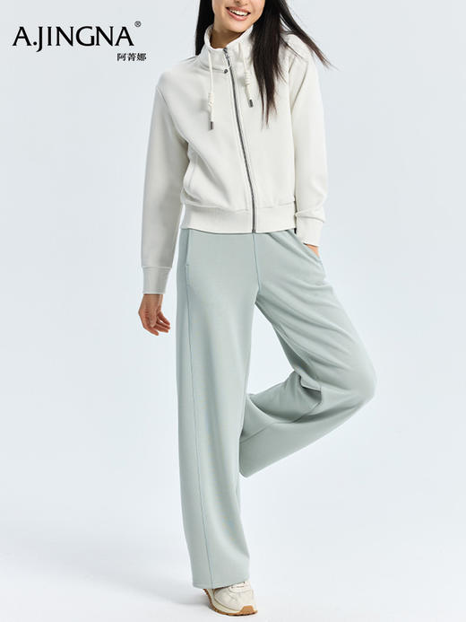 【有型直筒】阿菁娜春夏新款松弛感直筒裤挺括慵懒舒适有型细腻柔软穿出长直腿F31C210016 商品图1