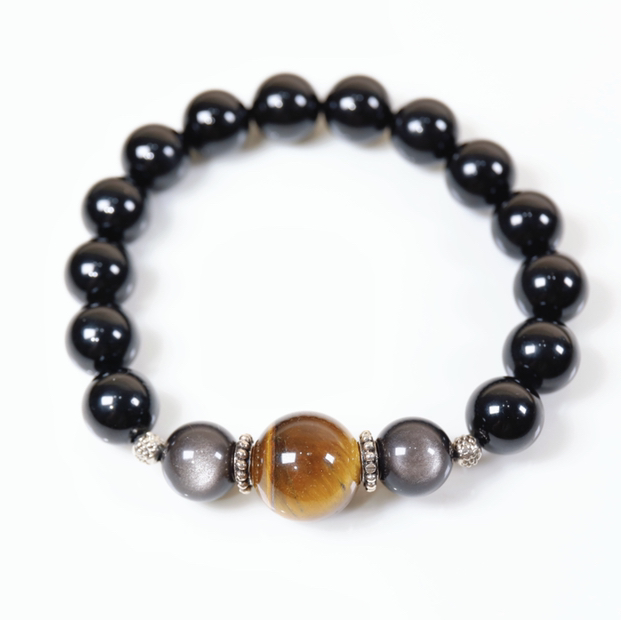 【聚财守护】黑碧玺手串