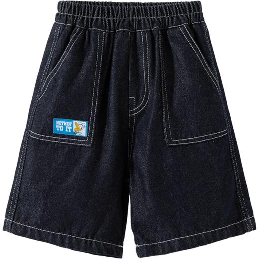 迪士尼米奇夏季男童轻薄深牛仔蓝牛仔七分裤ZD2FK006 商品图7