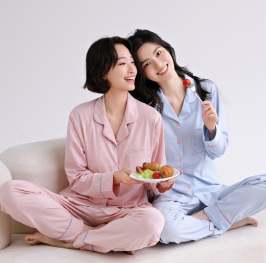 法国利蜂/LOUIS ROYER 甜蜜宅家 莱卡棉家居服/睡衣 情侣套装 亲肤舒适 女款带胸垫 多款可选 商品图2