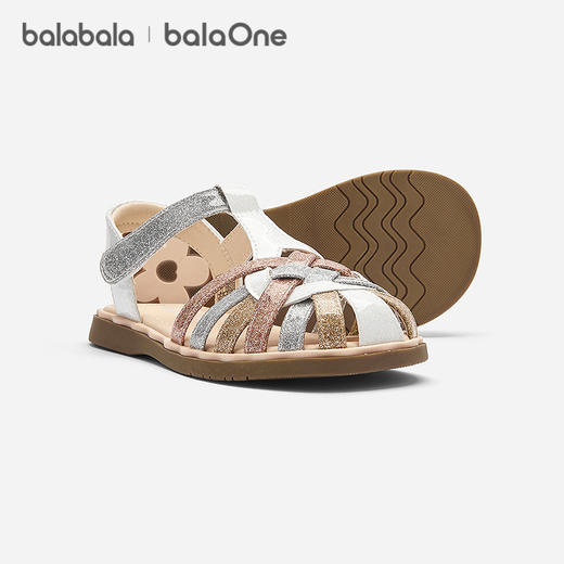【balaOne】巴拉巴拉童鞋儿童凉鞋女童鞋2026夏季新款多彩休闲鞋 商品图1