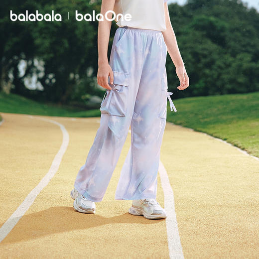【balaOne】巴拉巴拉童装儿童裤子女童长裤夏装薄2026新款工装裤 商品图2