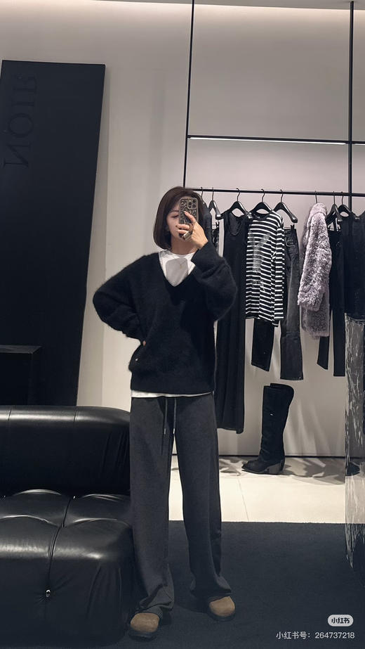 【秒杀价已调 直接拍】Moco 直筒 阔腿 抖抖裤 面料很垂 厚度春天将将好 商品图14