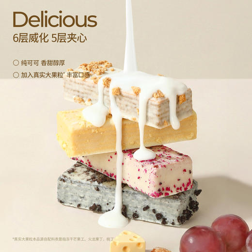 哥本健康乳清全麦威化蛋白棒 多口味 20g*6/盒 商品图2