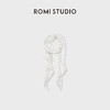 ROMI STUDIO“法式赫本”100%桑蚕丝黑白波点披肩丝巾 RWDSP02638 商品缩略图1