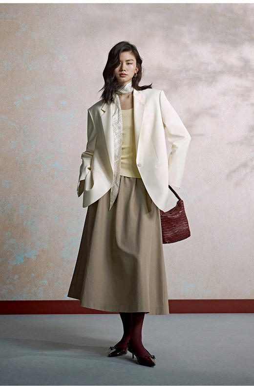 【高品质私服】【ZZ简约复古A字优雅蓬蓬裙】舒适轻便， 柔韧垂坠，细密亲肤G1539-CC【无标出货 介意慎拍】 商品图3