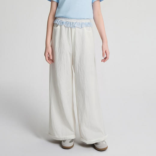 笛莎Deesha 2026年夏季新款中童女童休闲直筒裤裤子 商品图1