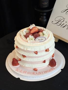 草莓芭蕾ins风蛋糕