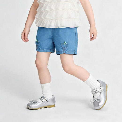 笛莎Deesha 2026年夏季新款小童女童牛仔短裤裤子 商品图1