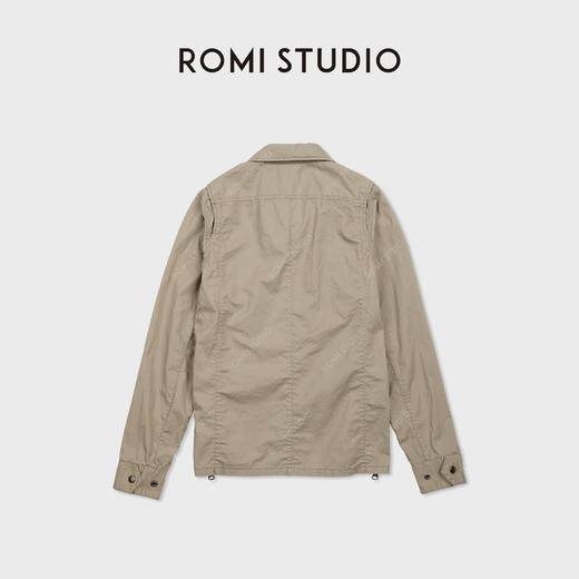 ROMI STUDIO“复古腔调”磨洗质感多口袋翻领工装夹克 RWDSWD1524 商品图1