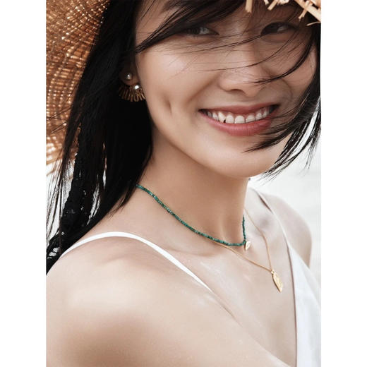 原单Wens设计师款恶魔之眼天然绿松石项链 商品图3