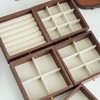 【SWEET&COCO 胡桃木色 五层首饰收纳盒 】13*13*19cm 收拾收纳整整齐齐 5层大容量 可拆卸隔层 商品缩略图3