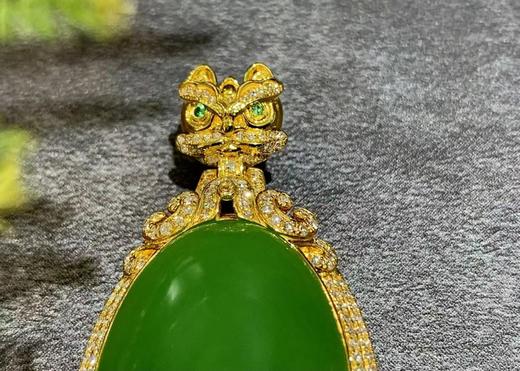 【御珠宫坊·传藏系列】金镶碧玉吊坠 商品图6