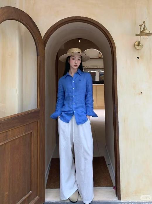 Ralph Laure*n 拉夫劳*伦小马亚麻衬衫 商品图7