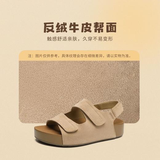 ZHR则则反绒牛皮勃肯凉鞋女厚底舒适凉鞋女夏季时装凉鞋女外穿 商品图3