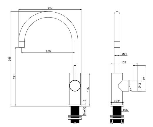 澳洲316不锈钢龙头 商品图5