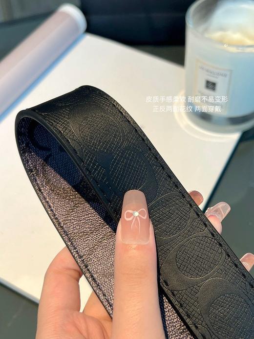组合！皮带钱包~蔻驰钱包皮带组合老花和条纹双面皮带 商品图1